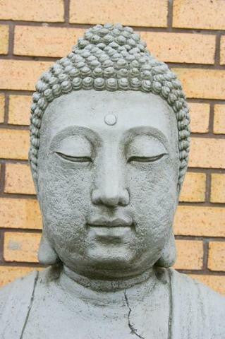 1m High Large Meditating Stone Cast Buddha Statue