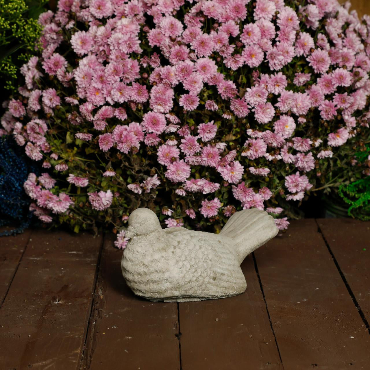 Adorable and Charming Stone Cast Dove Ornament Pigeon Statue