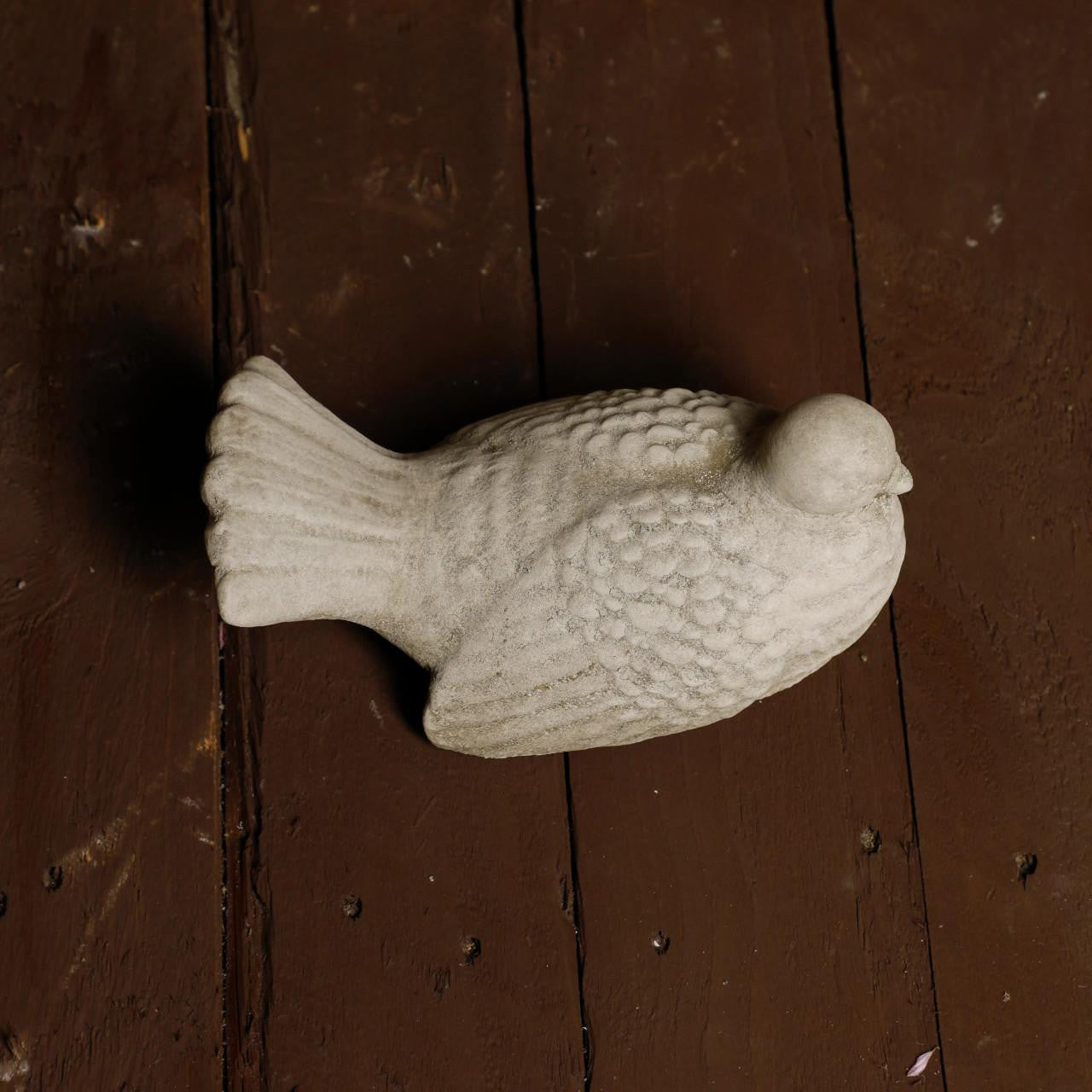 Adorable and Charming Stone Cast Dove Ornament Pigeon Statue