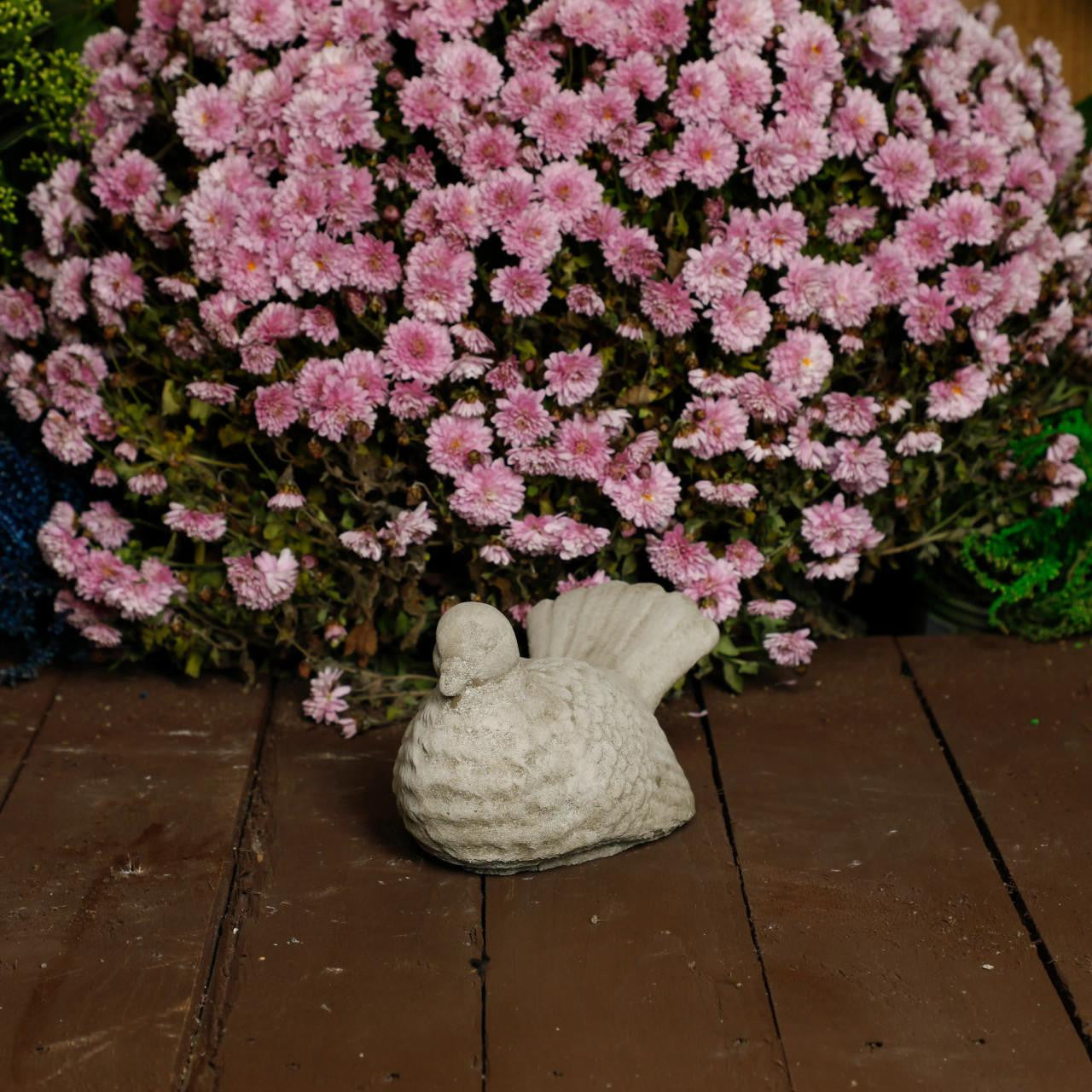 Adorable and Charming Stone Cast Dove Ornament Pigeon Statue