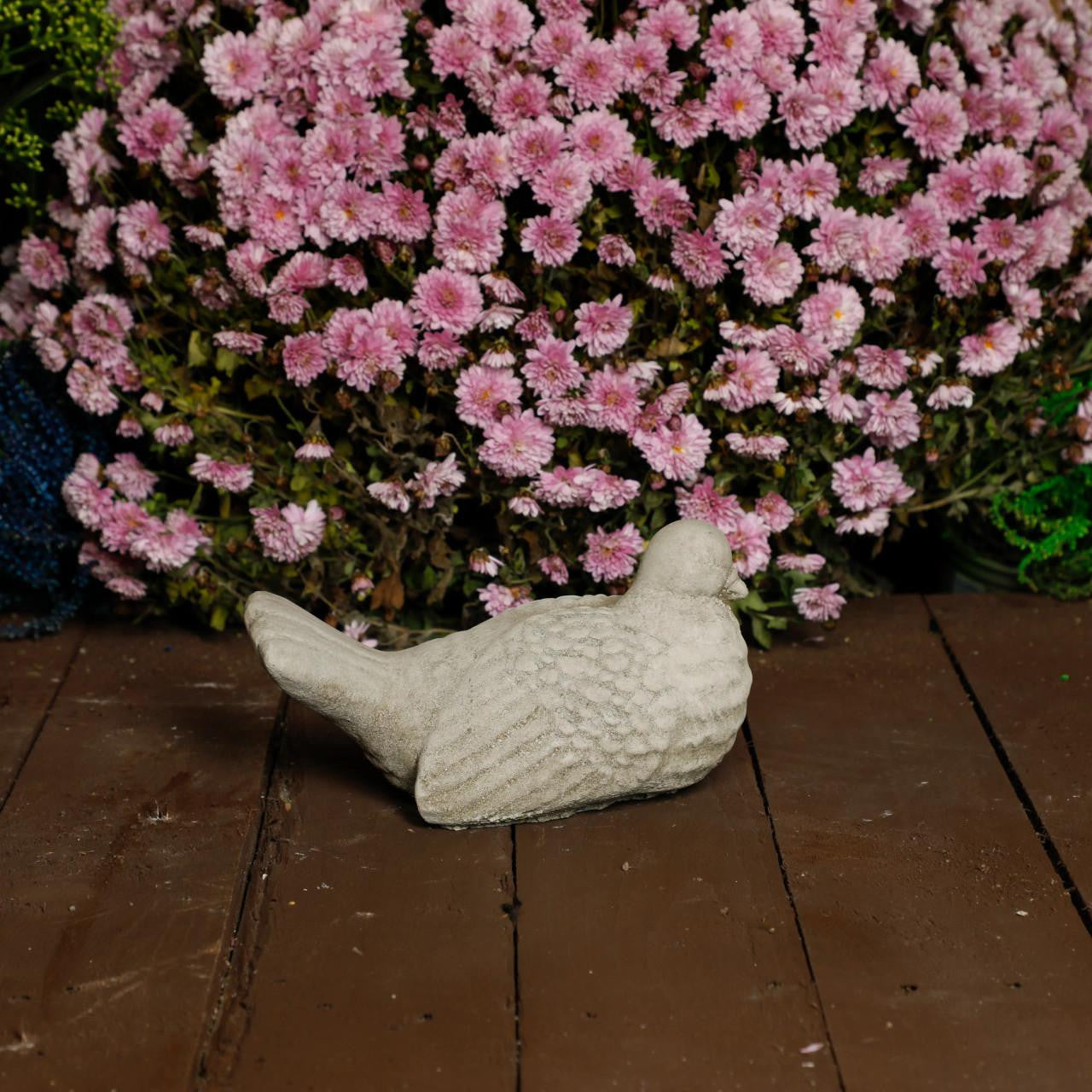 Adorable and Charming Stone Cast Dove Ornament Pigeon Statue
