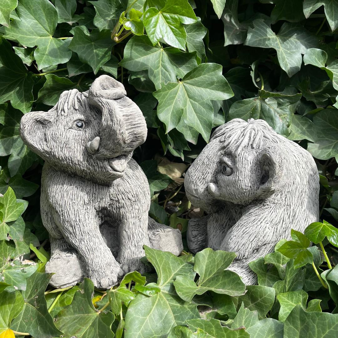 Adorable Baby Mammoths Duo Manny and Ellie Elephants