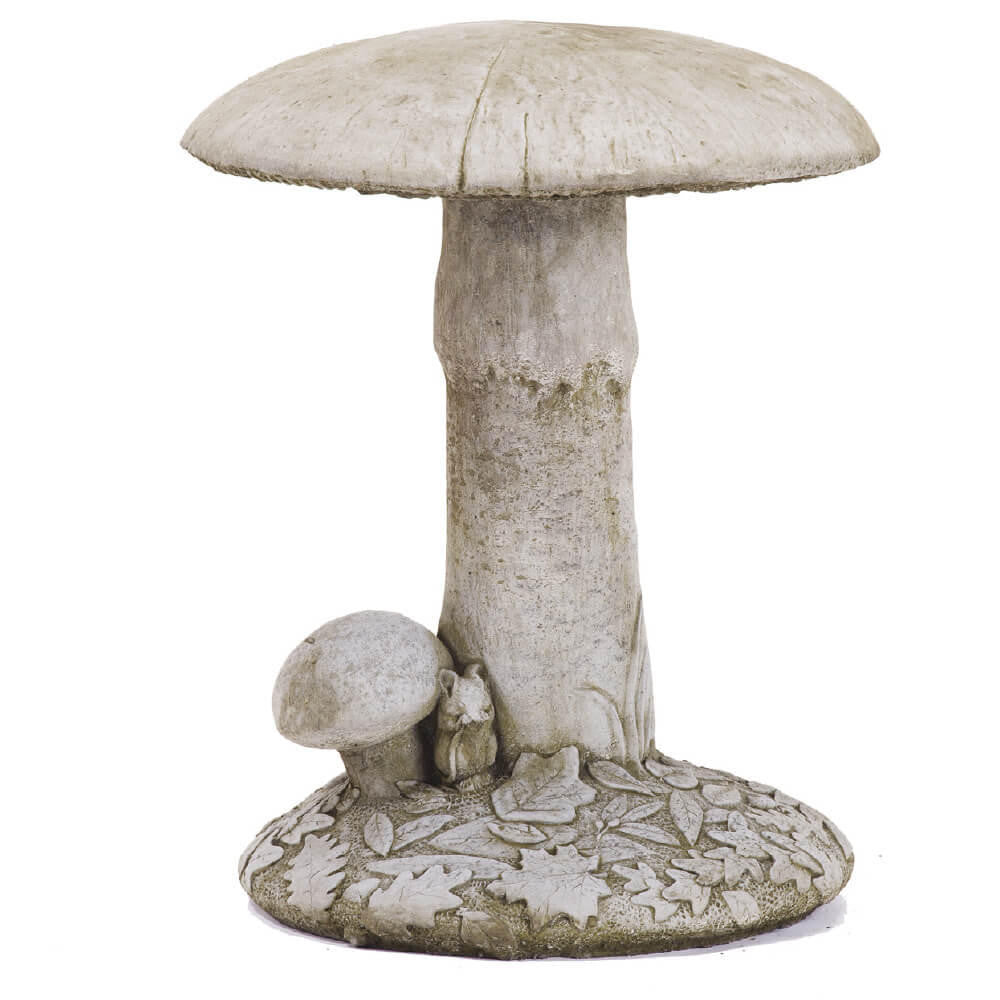 Adorable Big Mushrooms Stonecast Statue Garden Ornament