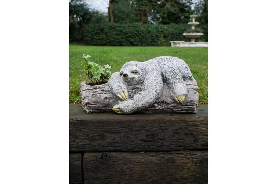 Adorable Lazy Sloth Planter Pot Garden Ornament