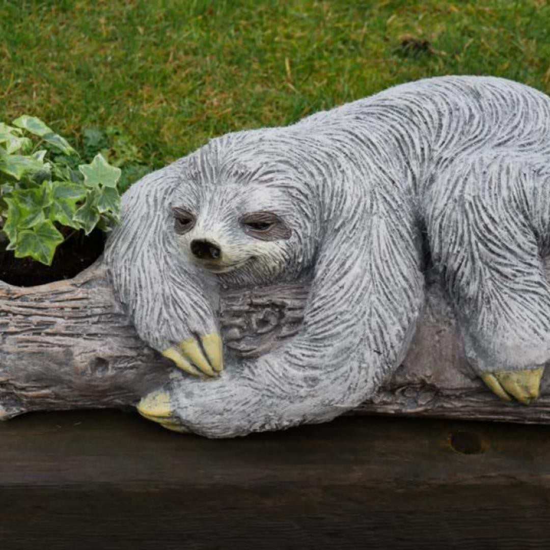 Adorable Lazy Sloth Planter Pot Garden Ornament