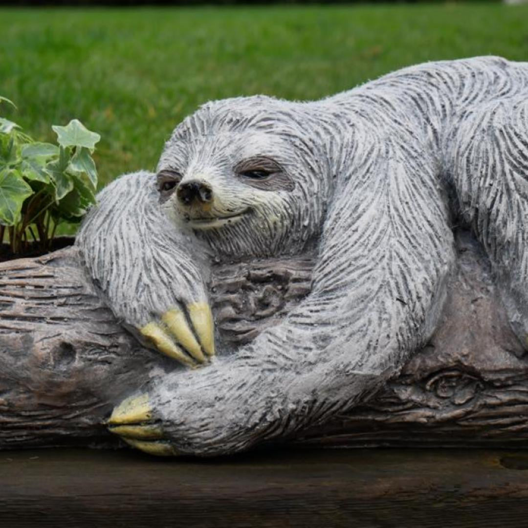Adorable Lazy Sloth Planter Pot Garden Ornament