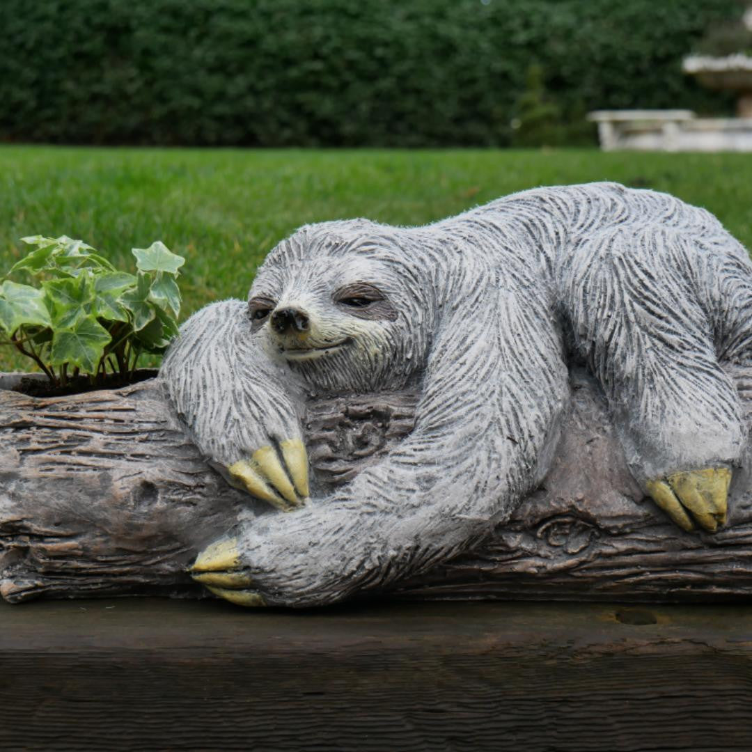 Adorable Lazy Sloth Planter Pot Garden Ornament