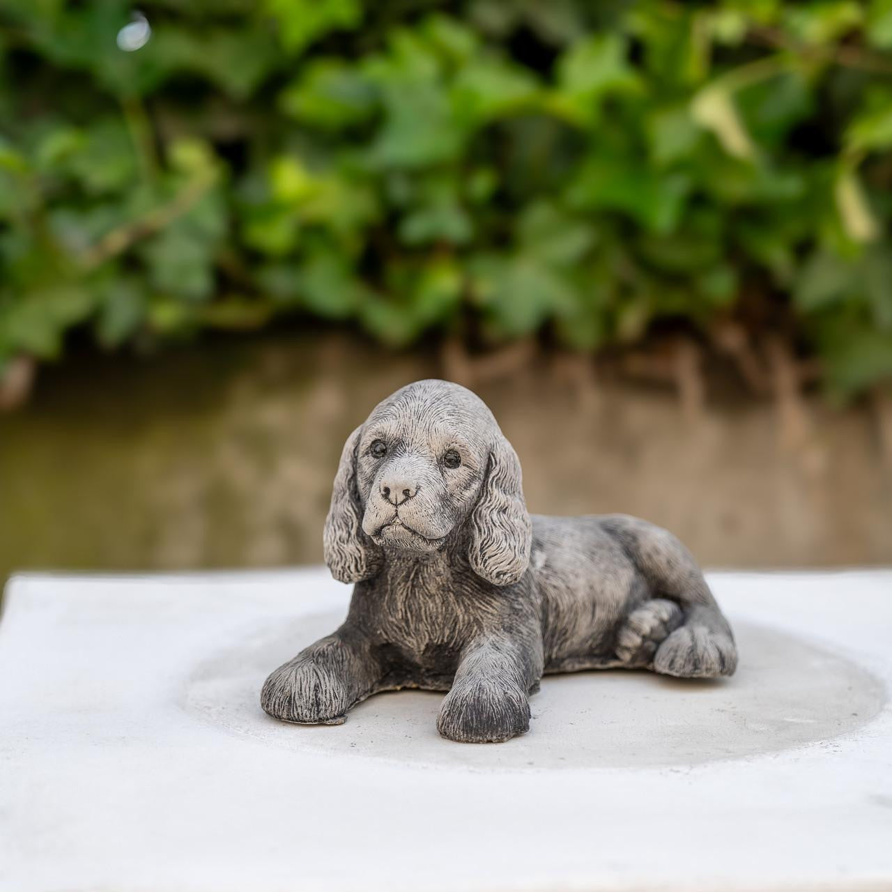 Adorable Small Lying Spaniel Ornament