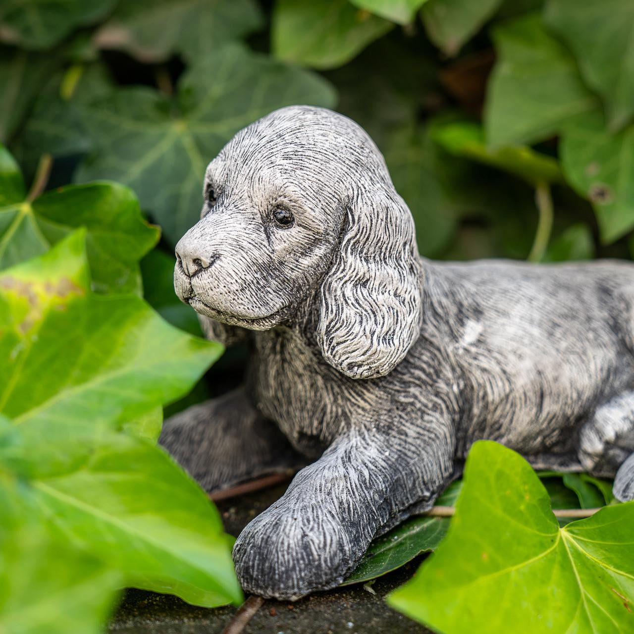 Adorable Small Lying Spaniel Ornament
