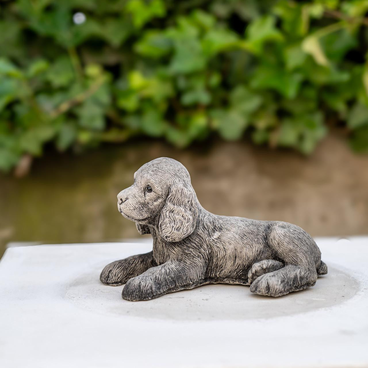 Adorable Small Lying Spaniel Ornament