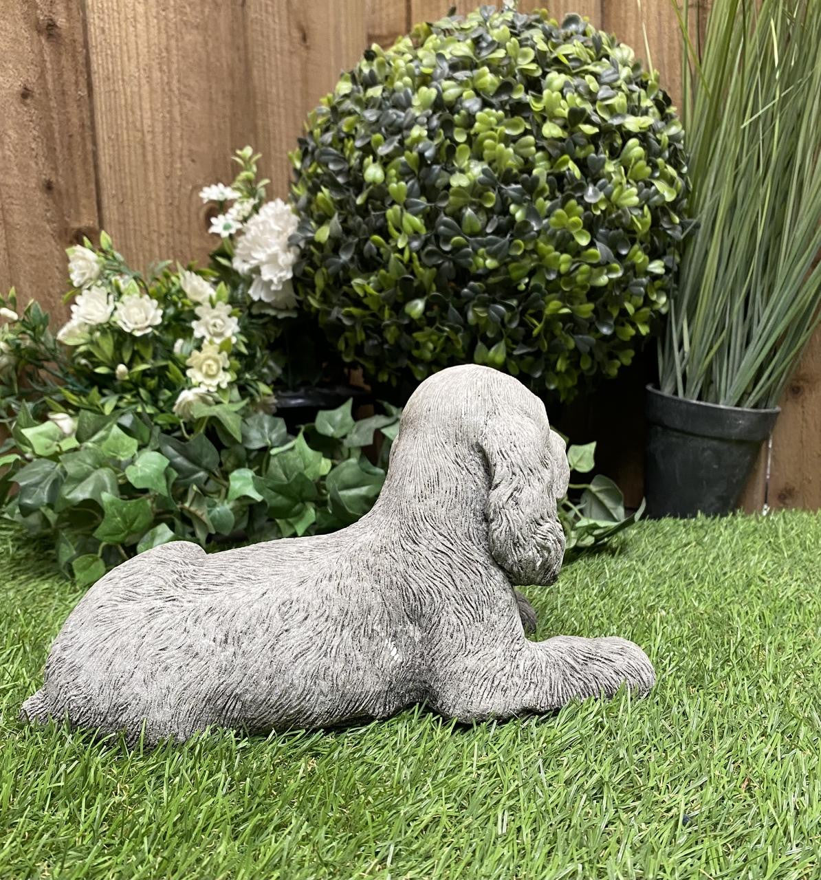 Adorable Small Lying Spaniel Ornament
