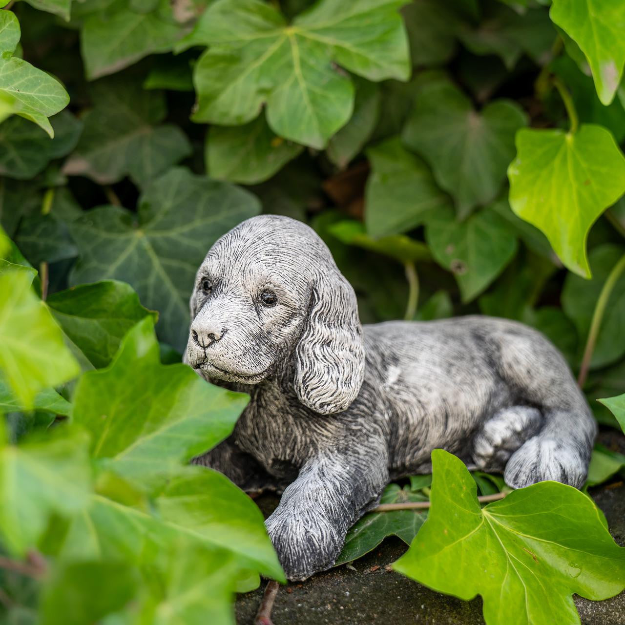 Adorable Small Lying Spaniel Ornament