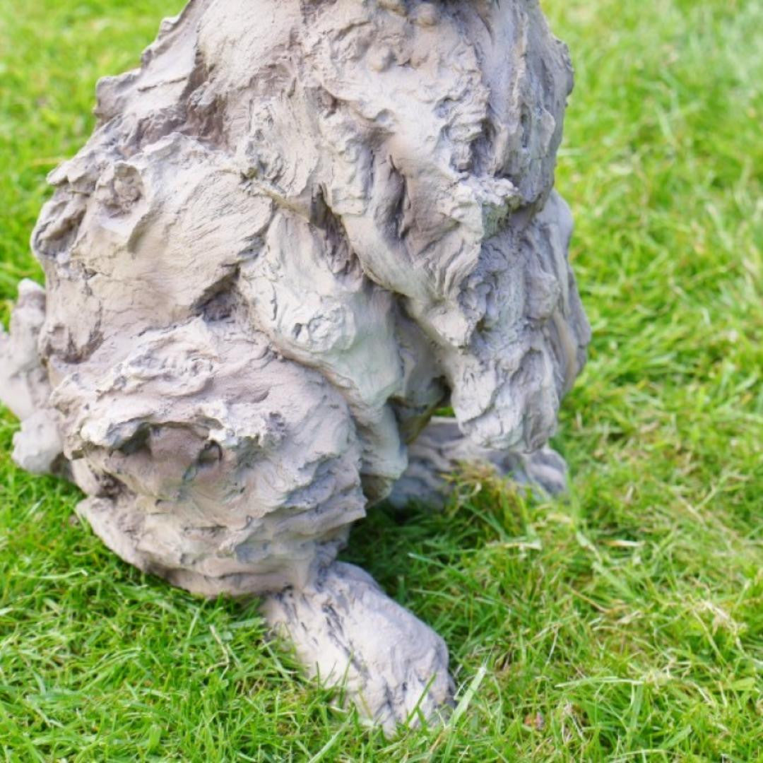 Adorable Wood Effect Rabbit Garden Ornament