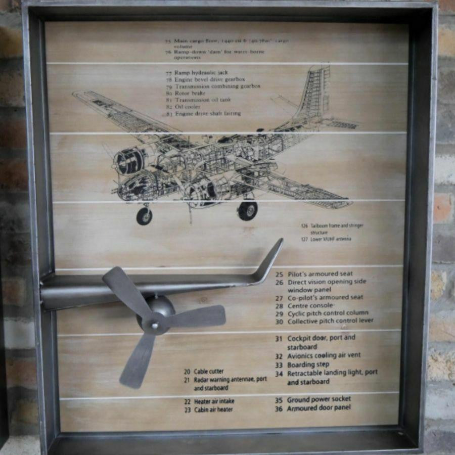 Aeroplane Clock Wall Decoration