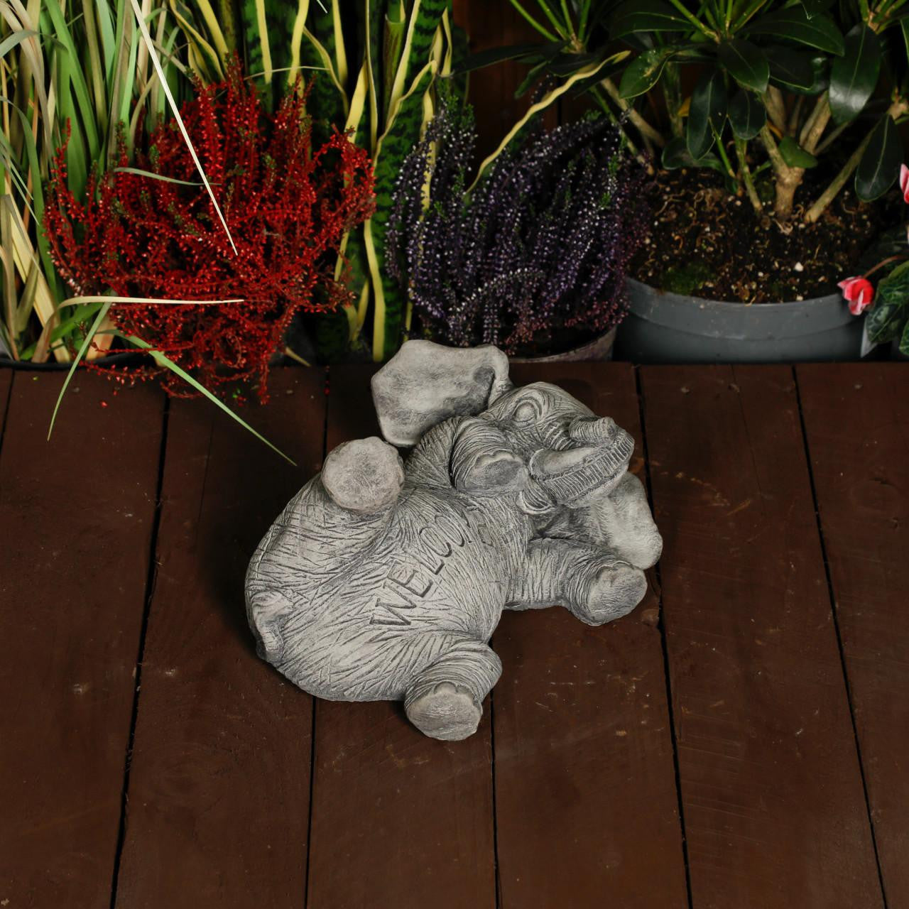 Amusing Welcome Elephant Garden Statue
