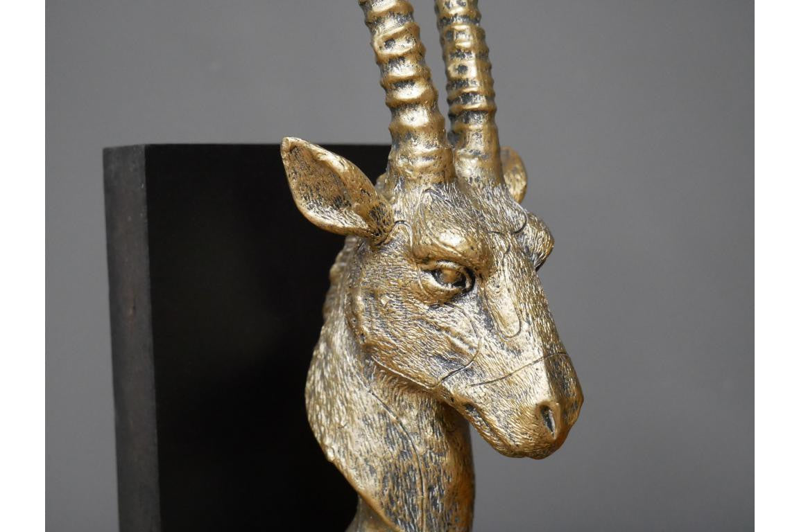 Antelope Bookends Shelf Tide statues