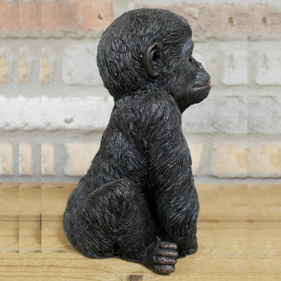 Baby Gorilla garden decoration by DGS Statues