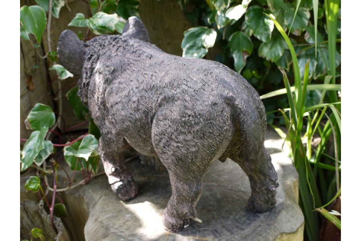 Black Pig Outdoor Ornament
