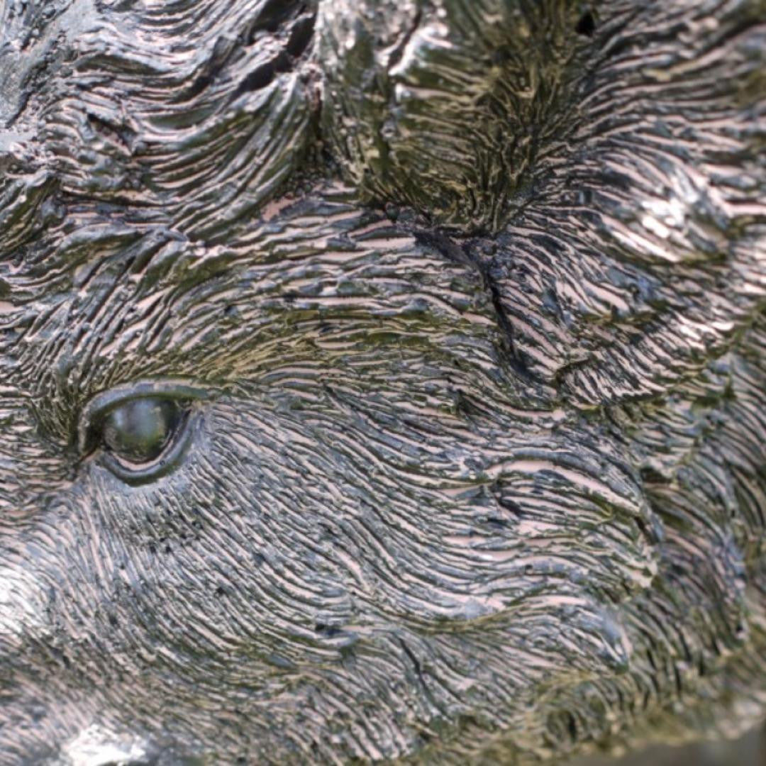 Black Pig Outdoor Ornament