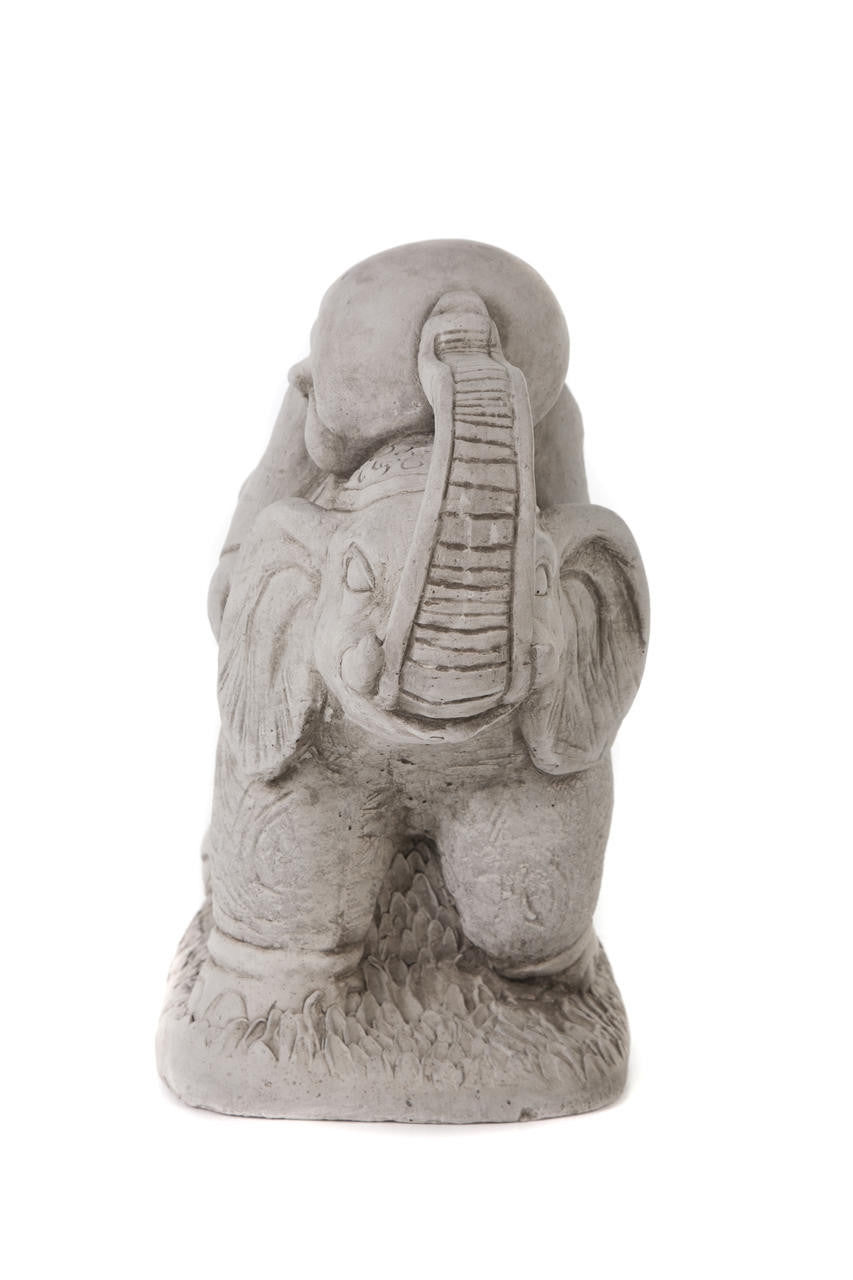 Boy Buddha on Elephant Garden Ornament
