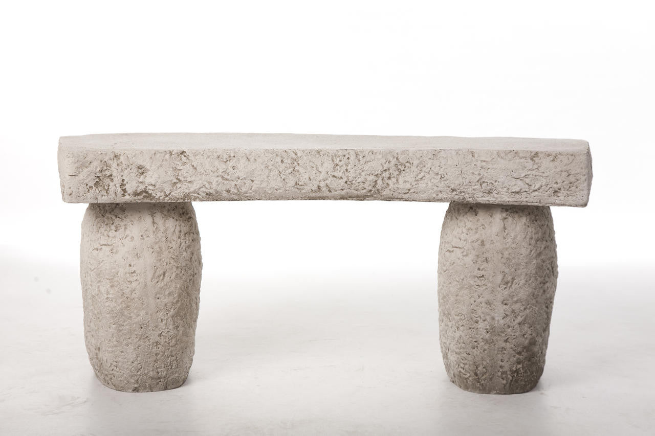 Carved Bench and York Bird Bath Great Value 2pc Set