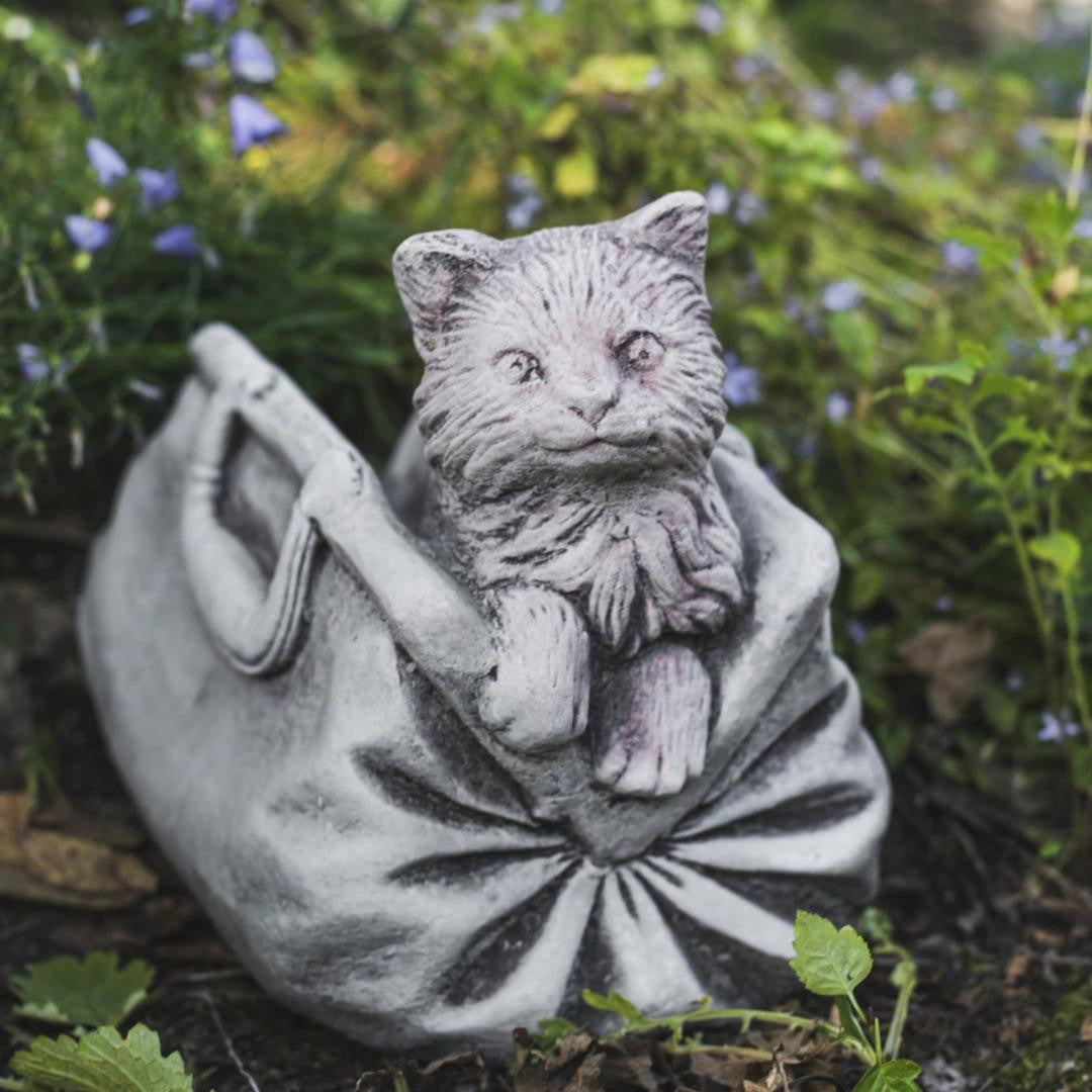 Cat in Bag Stone Pot planter