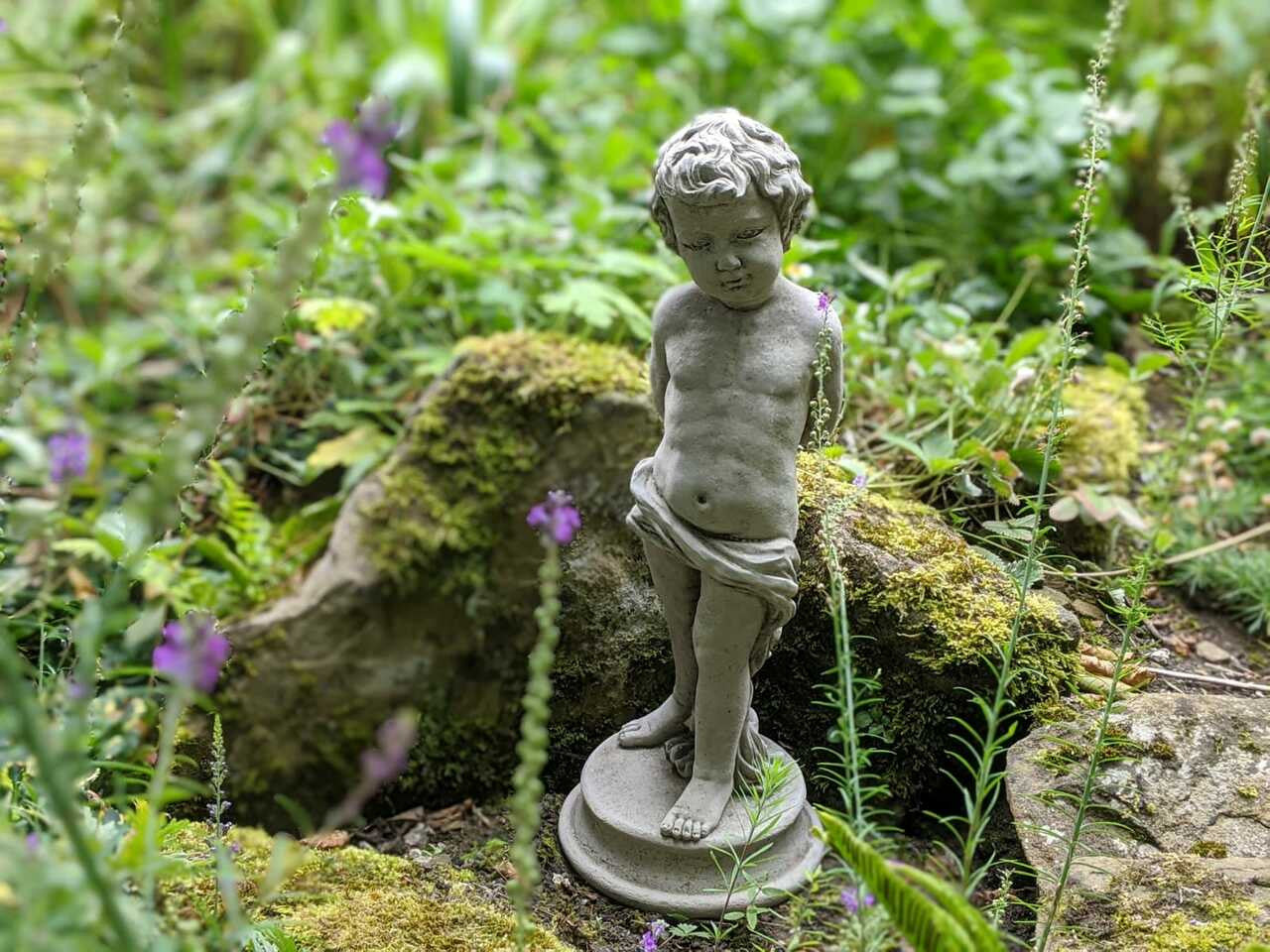 Charming Vine Boy Statue