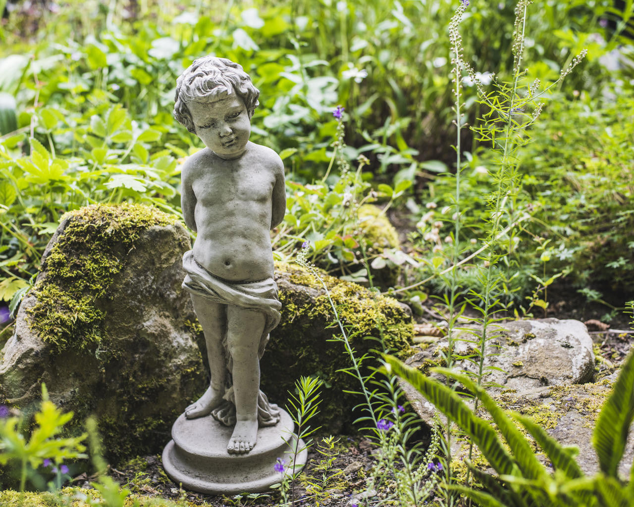 Charming Vine Boy Statue