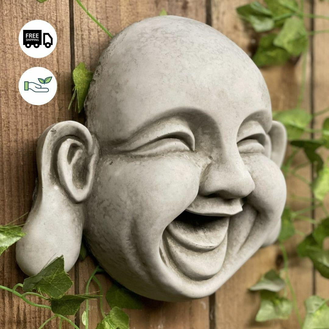Cheerful Large Buddha Plaque