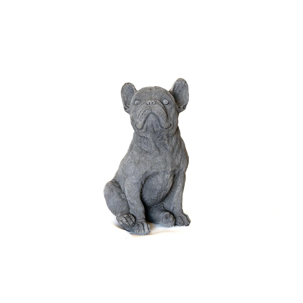Cute Frenchie Dog Garden Ornament Bulldog Statue