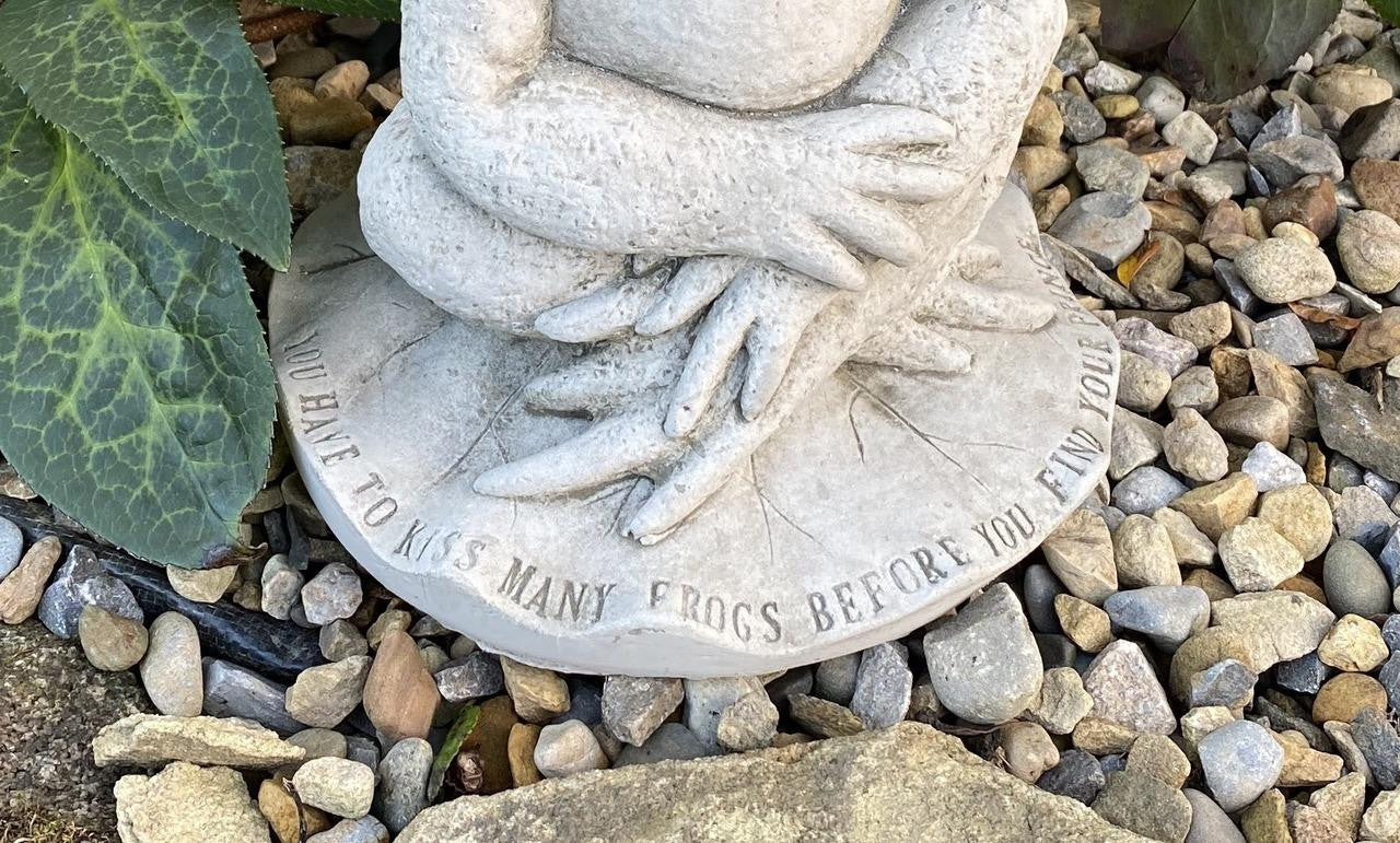Cute Prince Frog Pond Ornament