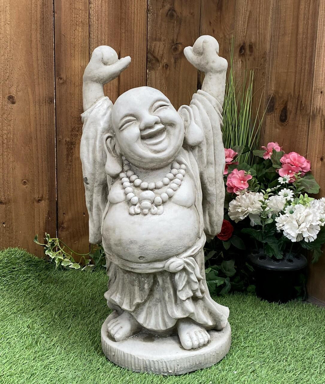 Delightful Large Hands Up Buddha Ornament