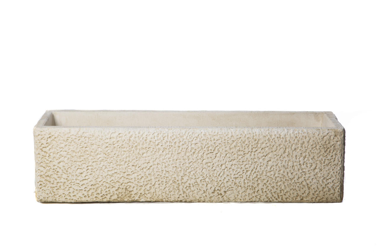 Extra Large Carved Design Stone Cast Trough