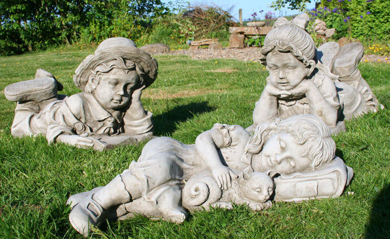 Fabulous Set of Three Children Garden Ornament