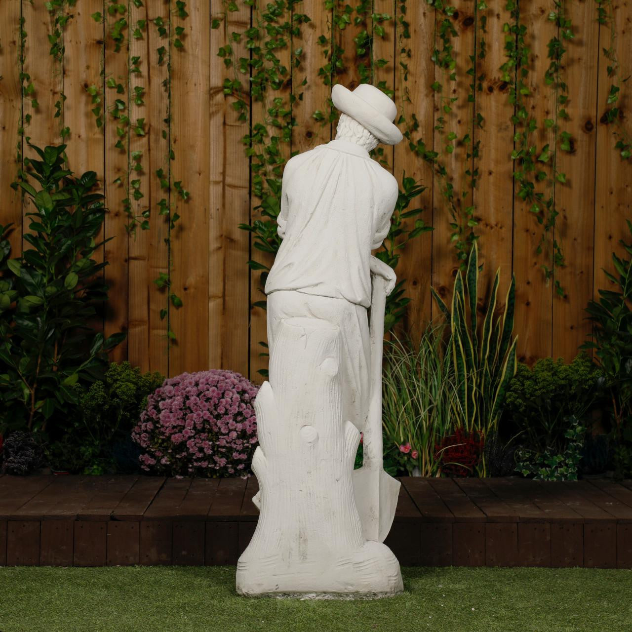 Farmer leaning on a spade Life size Statue 55' or 139 cm