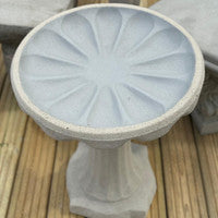 Floral Sandstone Bird Bath