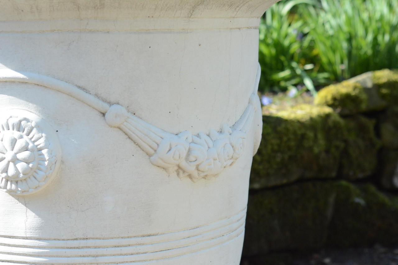 Giant Impressive Greek Style Round Pot