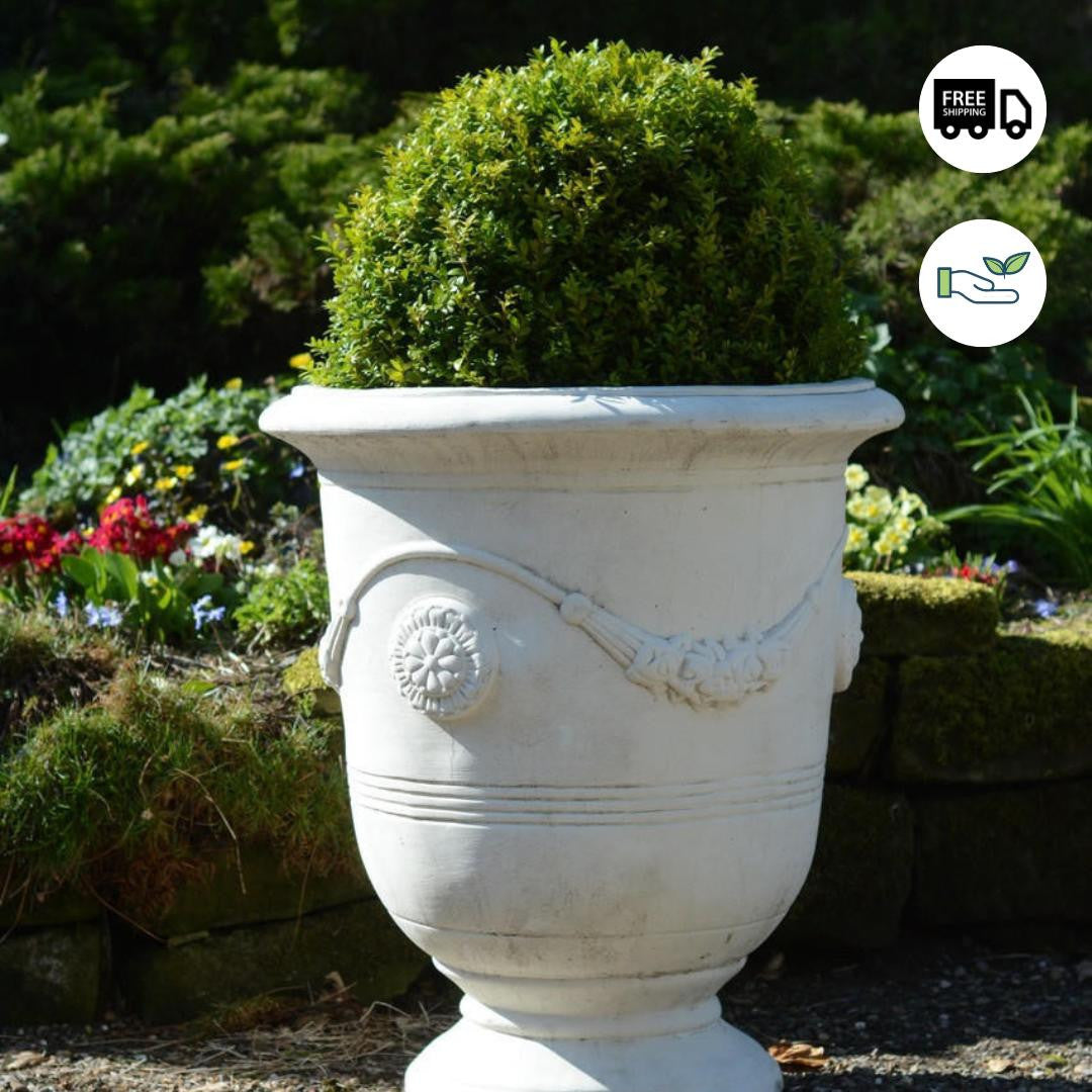 Giant Impressive Greek Style Round Pot