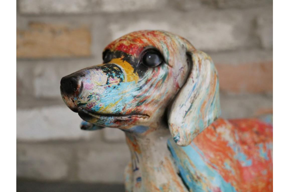 Graffiti Sausage Dog Ornament