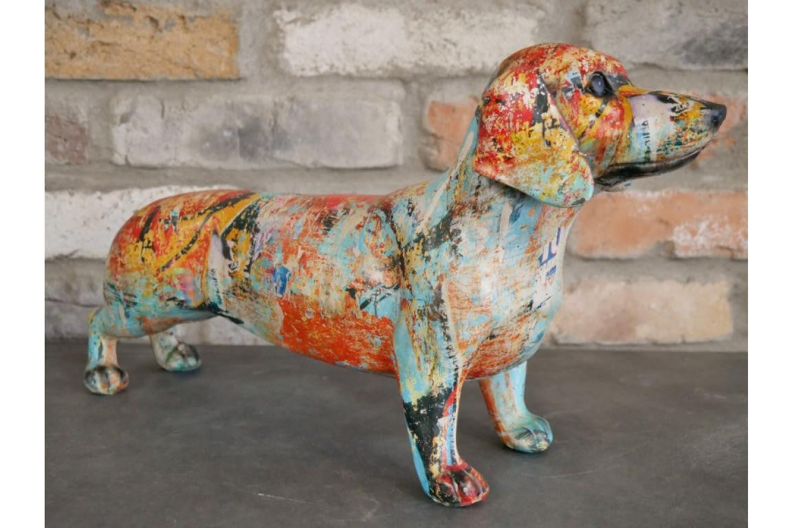 Graffiti Sausage Dog Ornament