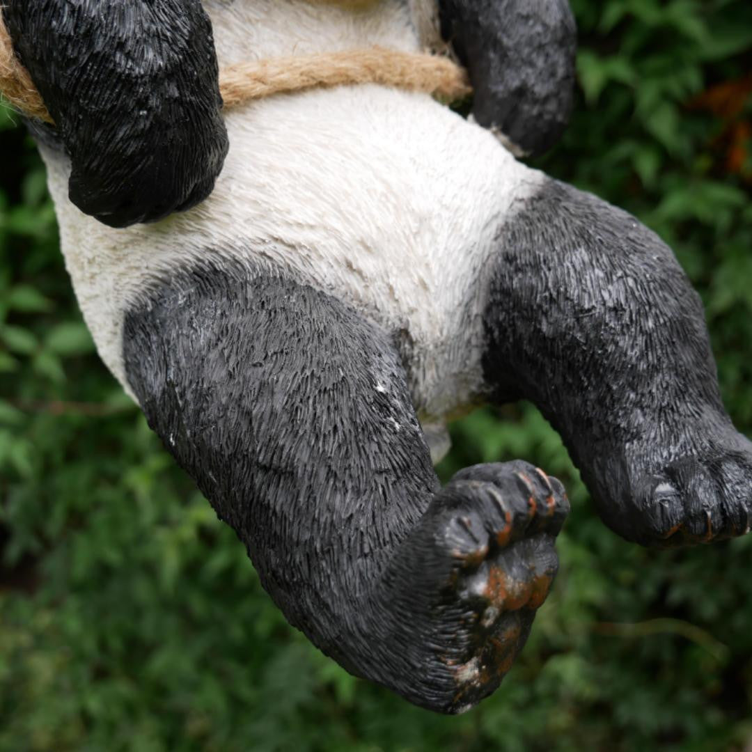 Hanging Panda Fence Hanger Garden Ornament