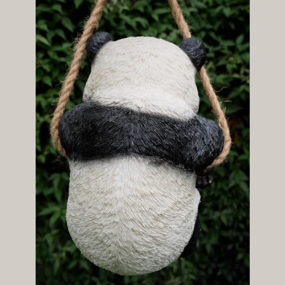 Hanging Panda Fence Hanger Garden Ornament