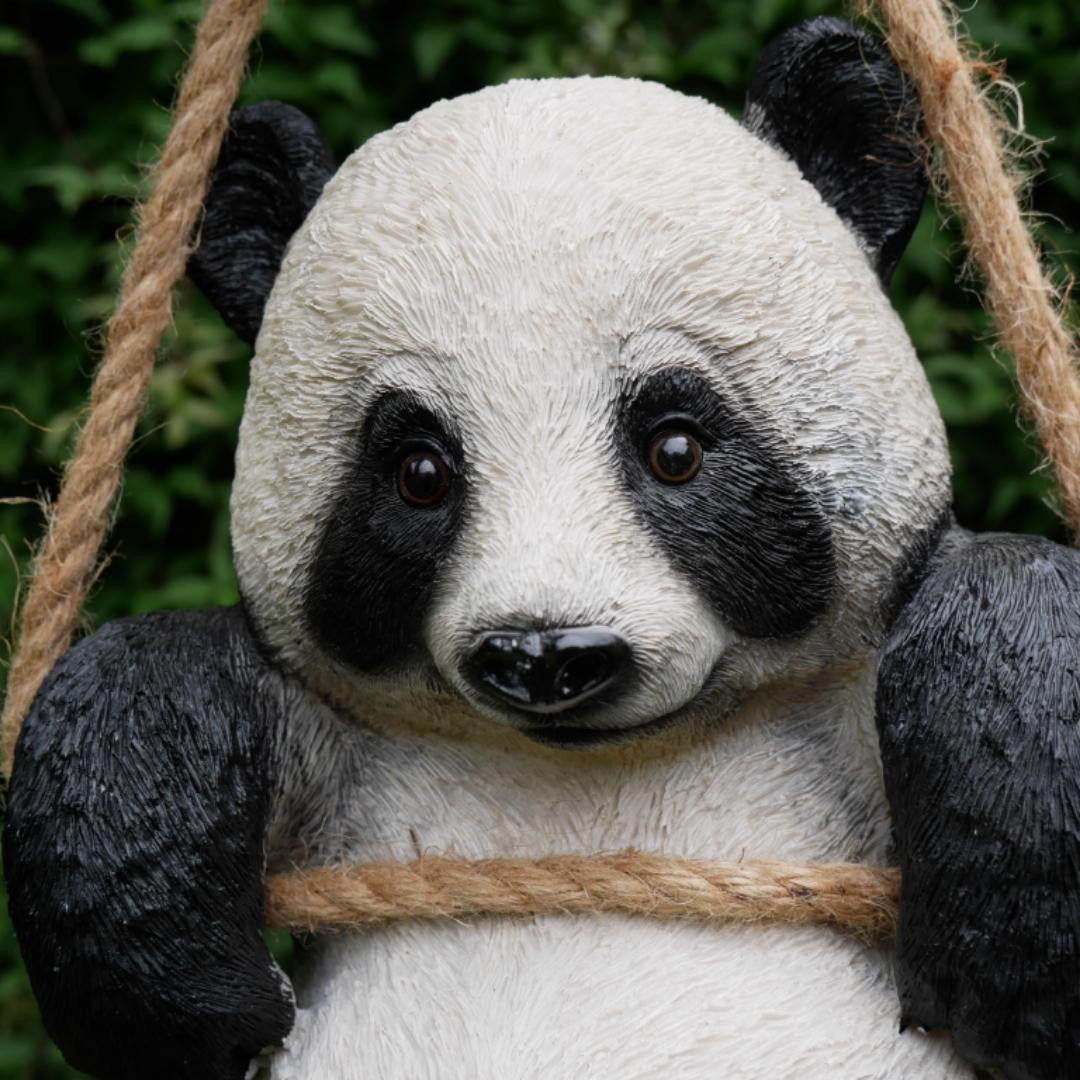 Hanging Panda Fence Hanger Garden Ornament