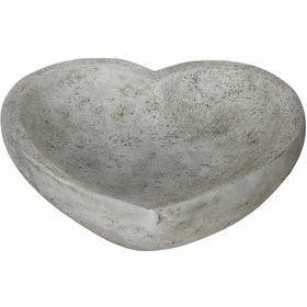 Heart shaped Floor level Large Birdbath / Birdfeeder