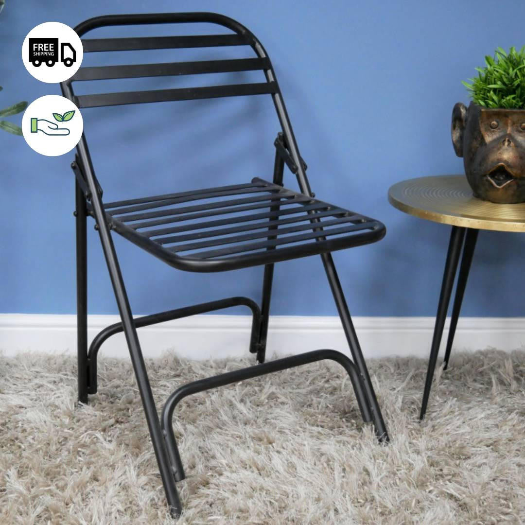 Industrial Black Folding chair