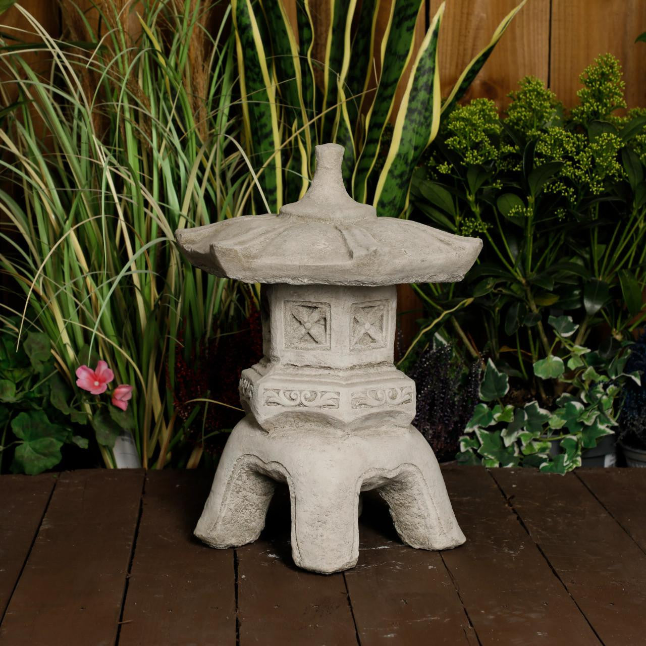 Kyoto-Style Cast Stone Pagoda Lantern
