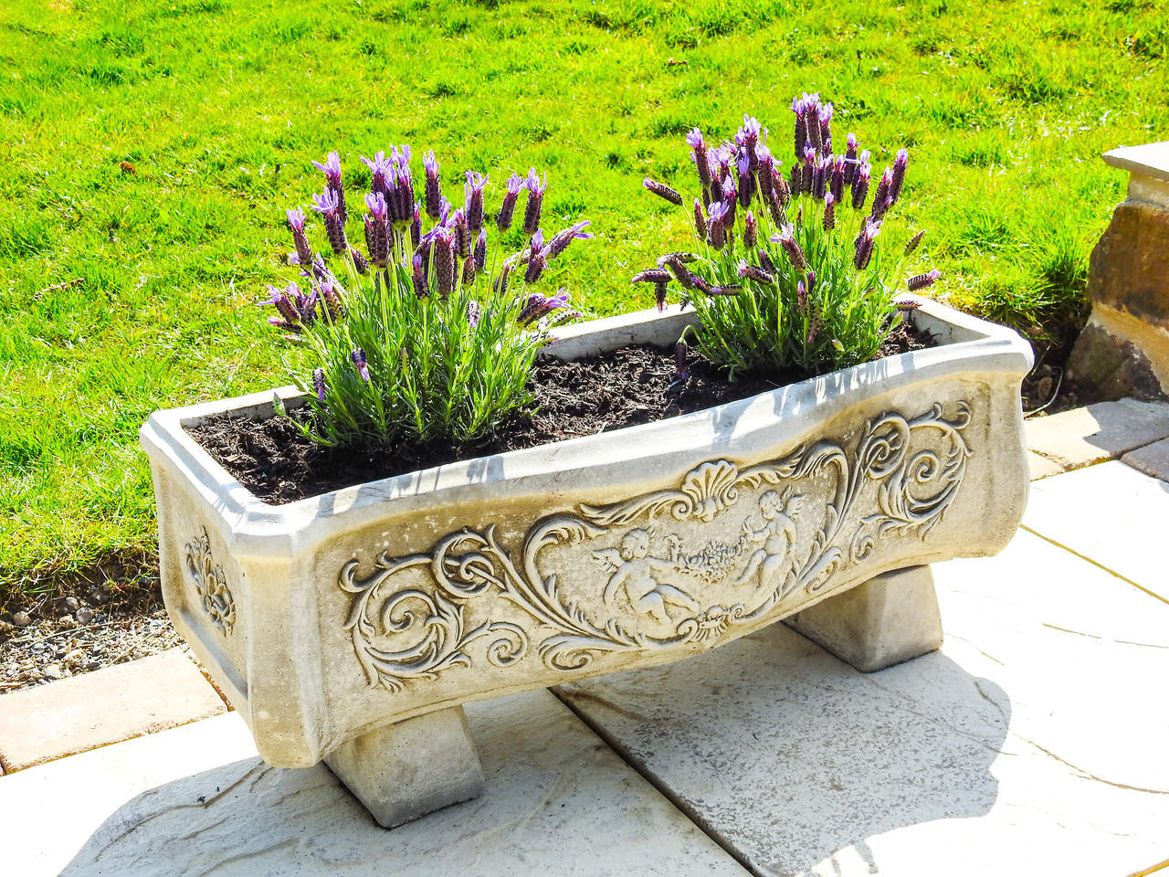 Large Bow Front Curved Decorative Trough