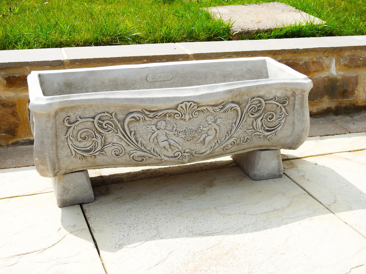 Large Bow Front Curved Decorative Trough