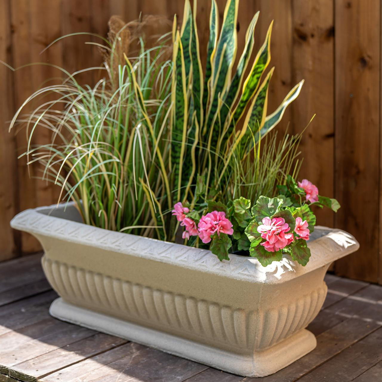 Large Elegant Sandstone Trough