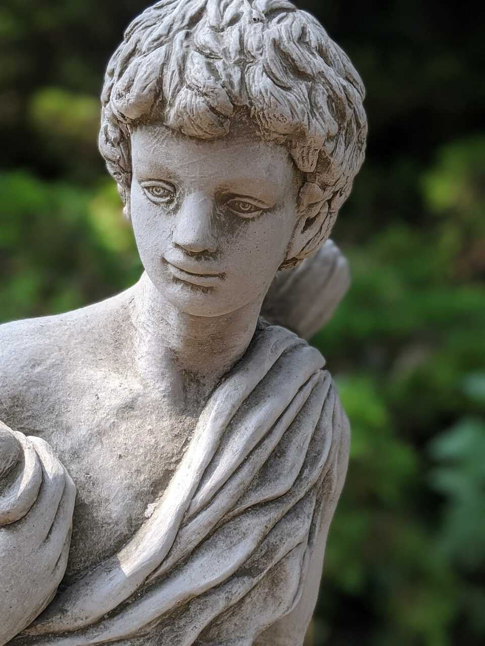 Large Greek style Hunter Male Stone Cast Statue